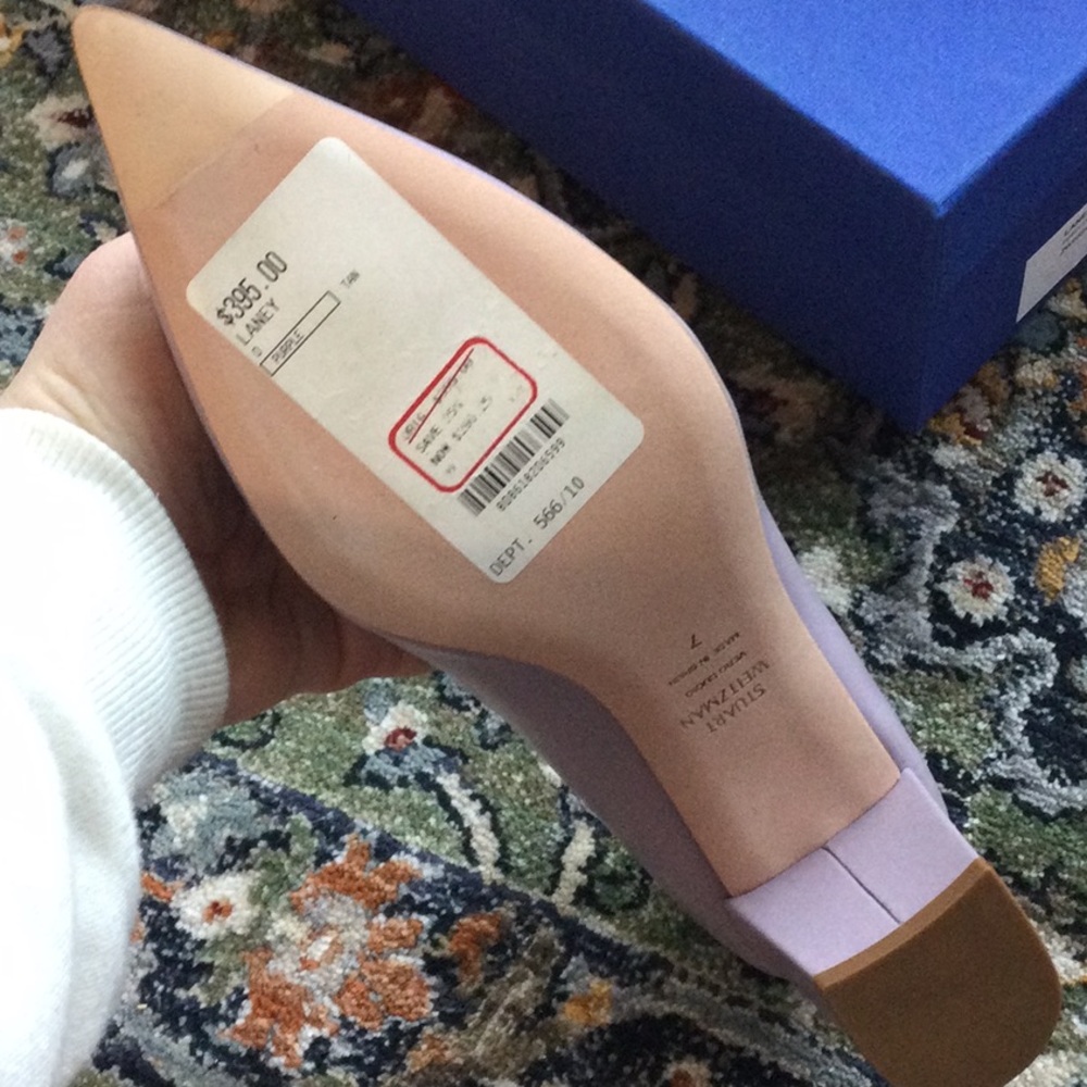 NEW! Stuart Weitzman Women's Purple Heels - Picture 6 of 6